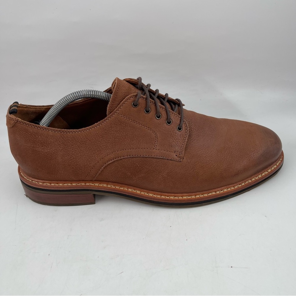 Cole Haan Frankland -SZ 12 M- Brown Plain Toe Leather Oxford Shoes